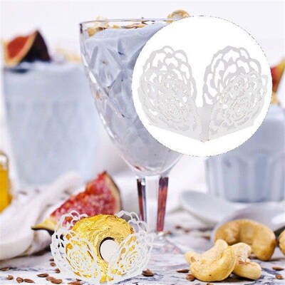 50 Pcs Chocolate Tray Cupcake Wrappers Muffin Paper Liners