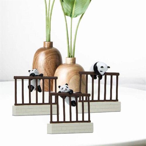 Panda Fence Simulated Toy Birthday Gift Handmade for Home