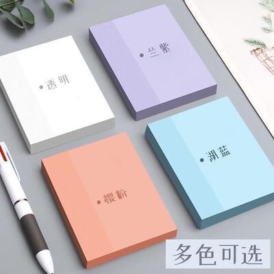 Transparent Sticky Notes with Scrapes Stickers Paper Clear s