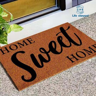 Imitation coconut palm entry doormat foot pad进门脚垫pvc地垫