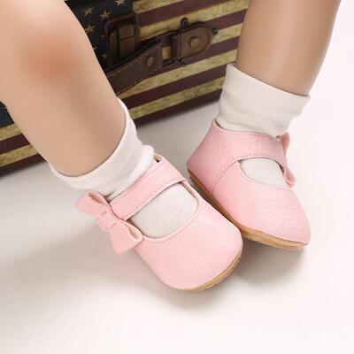 Cute Baby PU Leather First Walkers Baby Girl Moccasins Shoes