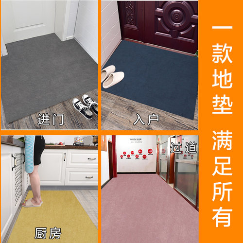 超薄地垫不卡门薄1mm家用进门门口2mm室内入户门垫卫生间地毯纯色