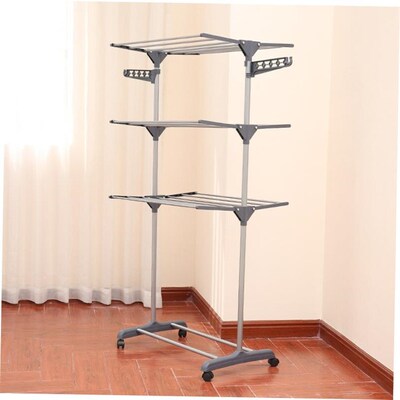 clothes drying rack fold laundry garment dryer hanger 杆衣架