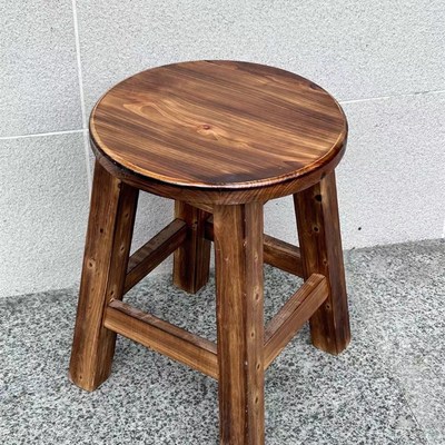 实木短板凳凹面凳餐凳马鞍凳快餐店饭馆圆家用换鞋凳中式小凳
