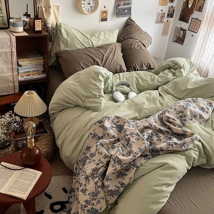 多巴胺风床上四件冬1x220被单人床宿舍三件男孩床上用品