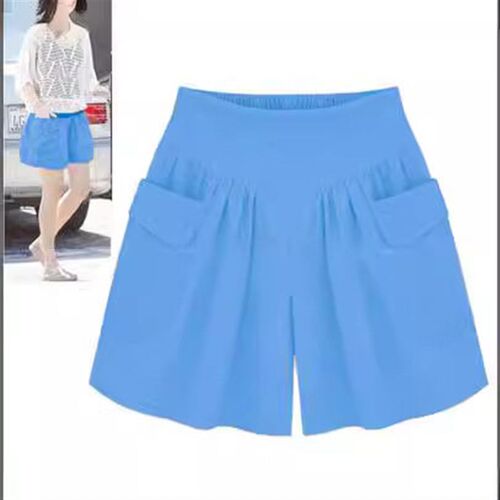 Plus Large Size Womens Chubby Girl Wide Leg Shorts Womens