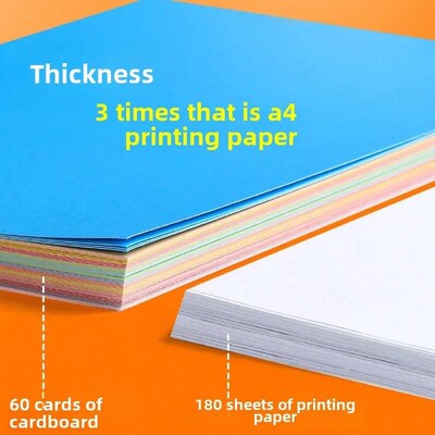 A4 Colored Cardstock Thickened Hard Paper Handmade Craft Mat