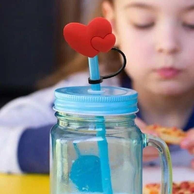 Straw Covers For Stanly Tumbler Cups Kawaii Silicone Straw - 实物图