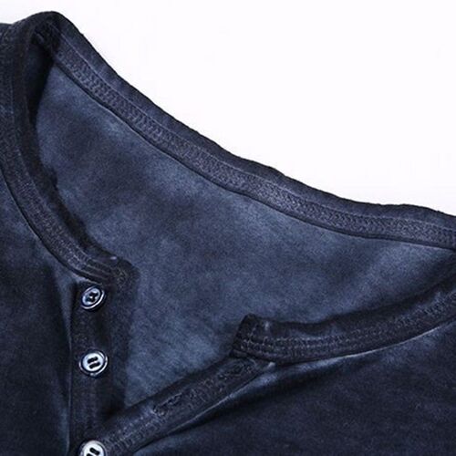 2020 Men Tee Shirt V-neck Long Sleeve Tee&Tops Stylish Slim