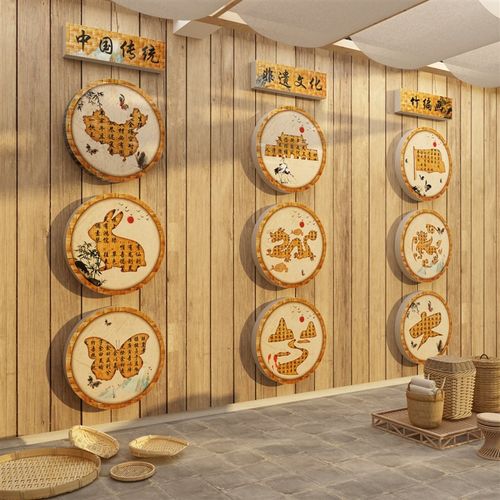 幼儿园诗词环创主题墙面装饰成品传统文化古风教室布置定制挂件画