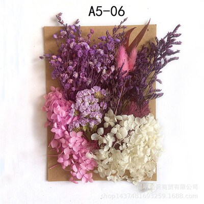 [a5 Embossed Material Package] Dried Flower Preserved Flower