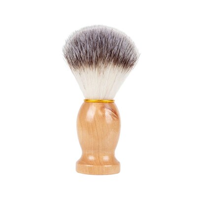 Mens solid wood beard brush shaving brush