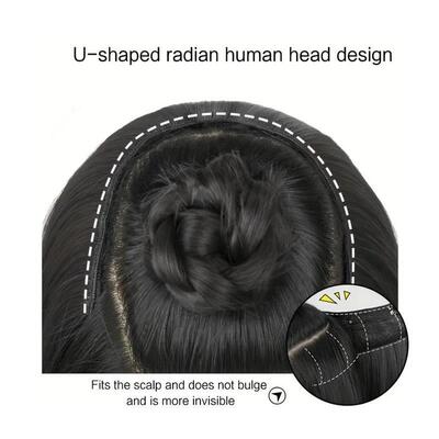 Synthetic Long Wavy U-shaped Clip In Hair Extensions