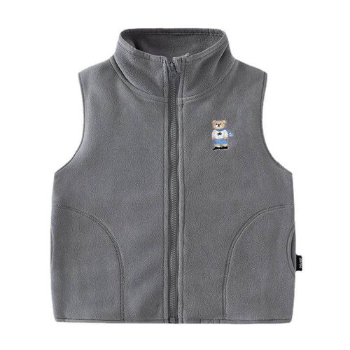 Childrens Vest Fleece Babys Zipper Vest Stylish Autumn New
