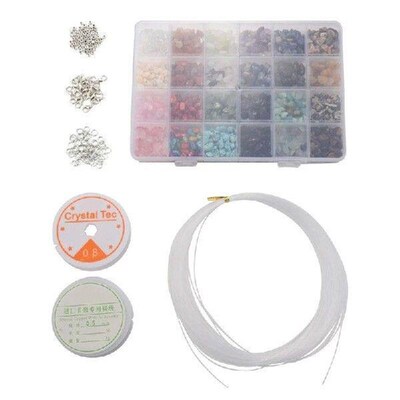 Beading Supplies1323Pcs Irregular Gemstone Beads Kit with
