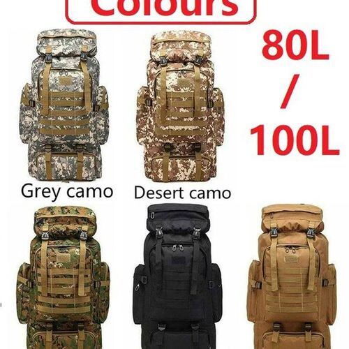 Mountaineering Bag 80L/100L Climb Bag Military Tactical Back