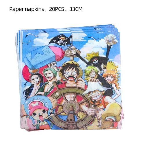 ONE PIECE Theme Birthday Decoration Disposable Tableware Par