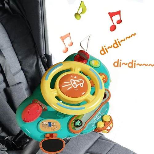 Baby Toy Electric Simulate Driving Car Copilot Steering Whee