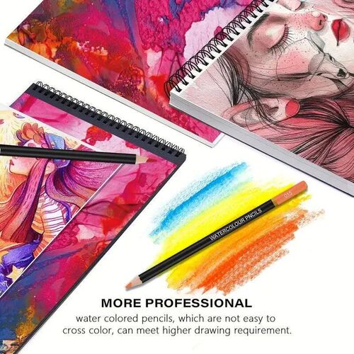 Brutfuner 72 Watercolor Pencils - Vibrant Art Set for Adults
