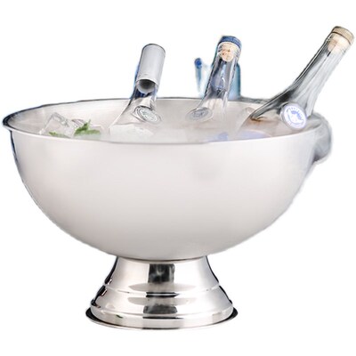 Stainless steel champagne basin ice bucket beer wine bucket