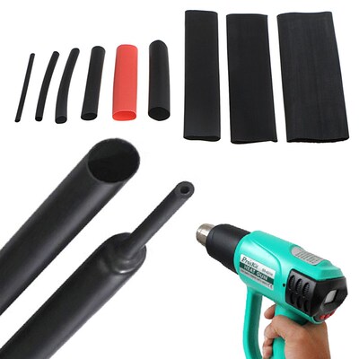 New 328 Pcs 2:1 Polyolefin Heat Shrink Tubing Tube Sleeve