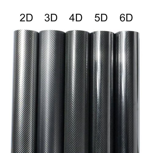Glossy Carbon Fiber Wrap Vinyl Film 2D 3D 4D 5D 6D Car er Au