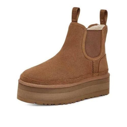 Womens Boots Plus Velvet Warm Casual Shoes One Step Suede L