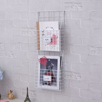 steel newspaper wall holder storage magazine book hanger