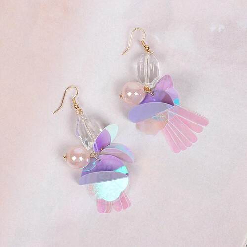。Accessories personality versatile glass ball Sequin Flower