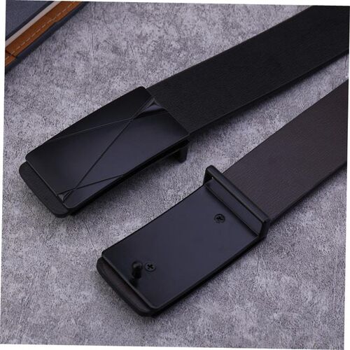 Mens Waist Belt Men Belts Leather Man For Jeans Black Male
