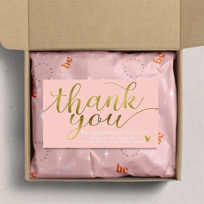 Birthday greeting card small business thank you card