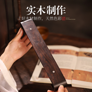 黑檀木底座家用香托复古实木镂空创意托架室内香道工具摆件线香盒