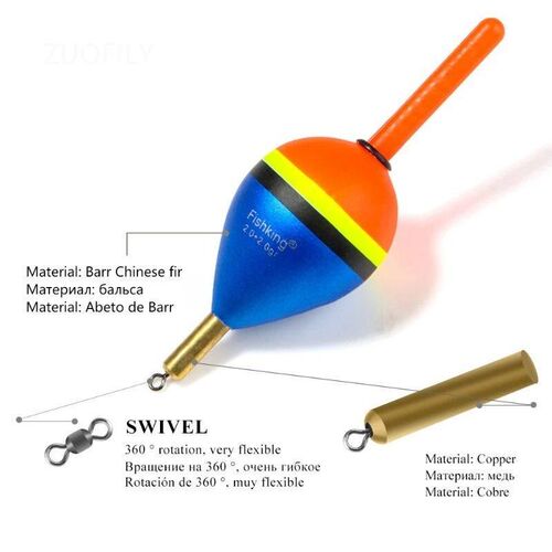 5pcs Mix Fishing Float Bobbers 2g/3g/4g/ Slip Fir Buoy Float