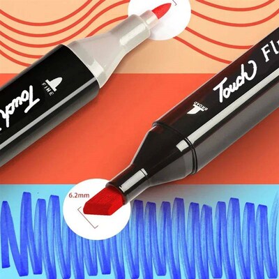 12/24/36/48/60/80 Colores Markers Brush Pens Set Painting Dr