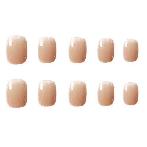 24Pcs Transparent White French Tips Press On Nails False Nai