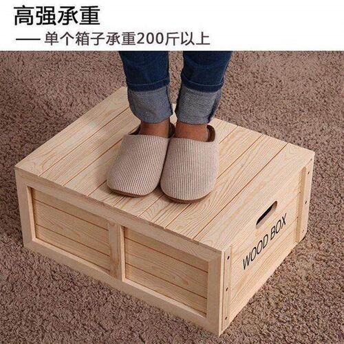 Storage wooden box wood drawer type storage bo收纳箱