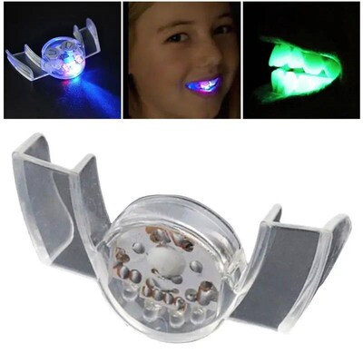 LED glowing flashing braces bracket part glowing teeth Hallo