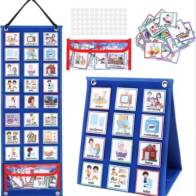 Visual Schedule for Kids Daily Routine Chart with 70 Cards C