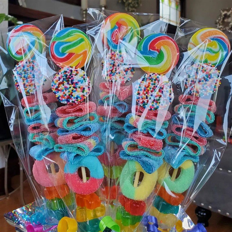 Rectangular Transparent Candy Bags Wedding Birthday Party De
