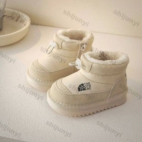Childrens Snow Boots Winter Boys Plush Thicken Platform Cot