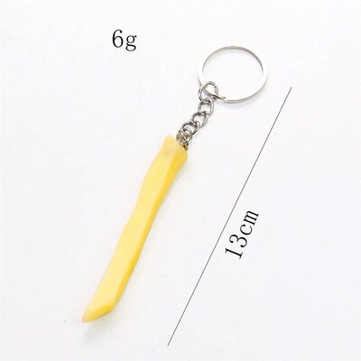 Fried Chicken Simulation Food Keychain French Fries Drumstic