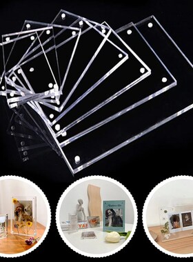 Acrylic Picture Photo Frame Magnetic Photocard Holder Poster