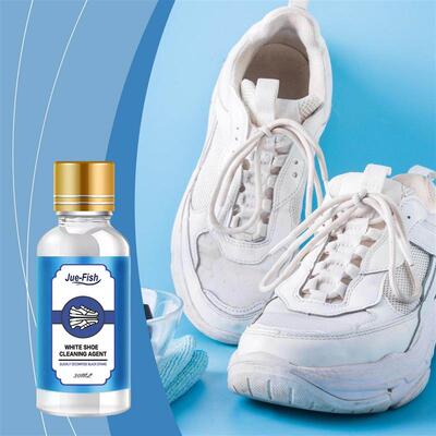 JUE FISH White Shoe Cleaner - Cleans Stains, Brightens Edges