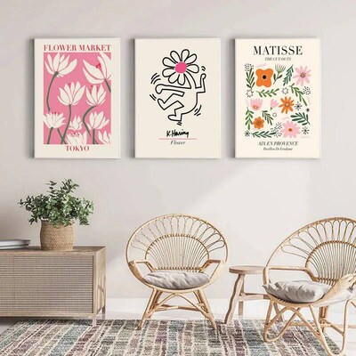 Matisse Poster Abstract  Painting Keith Wall Art Flower Mark