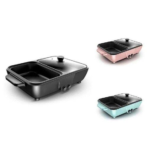 Household & Travel 2 In 1 Non-Stick Cooking Frying Pan Dual