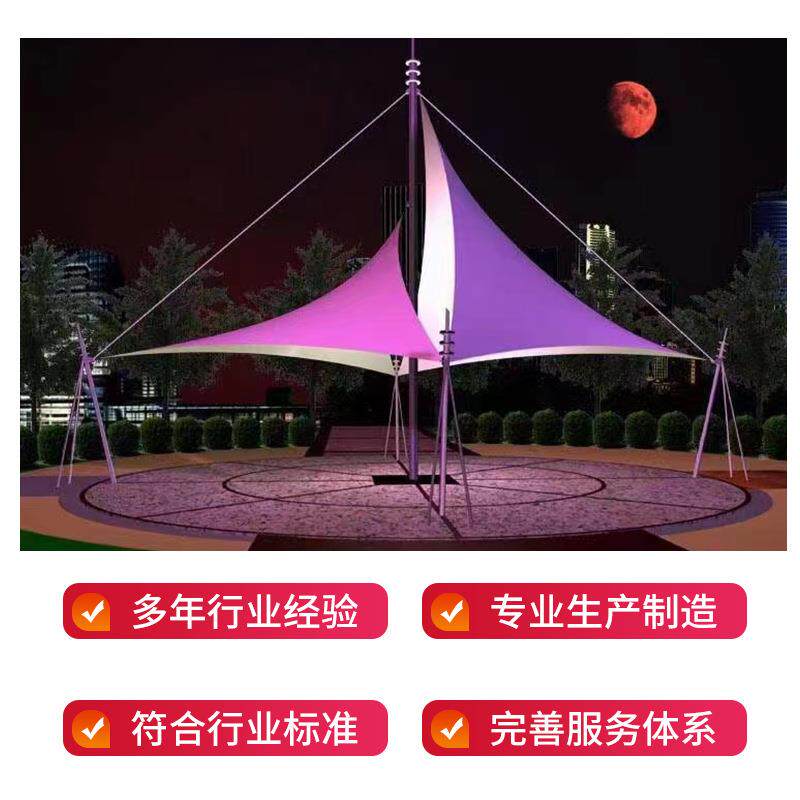 膜结构景棚艺术张拉膜广海公园遮阳边景观棚大型休/闲观区场景观