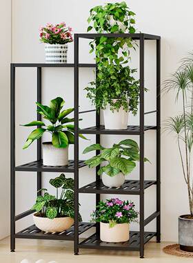 花架多层室子内家用客36839阳台收纳置物架铁艺花厅简约盆多层挂