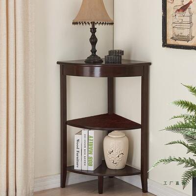 实木角柜迷你墙柜柜美三角客厅转角沙发式柜角角落MSY展示架