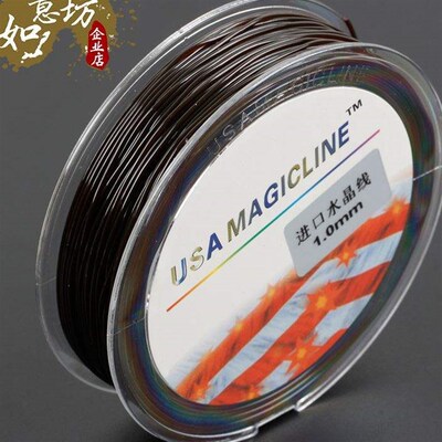 USA round crystal filament transparent elastic string wear-