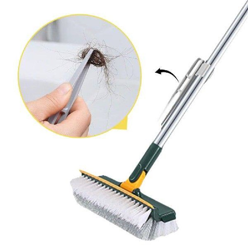 3 in 1 Floor Scrub Brush Long Handle Multifunction Scrape